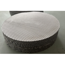 Electrolytic oxygen and hydrogen production titanium stretched plate mesh
